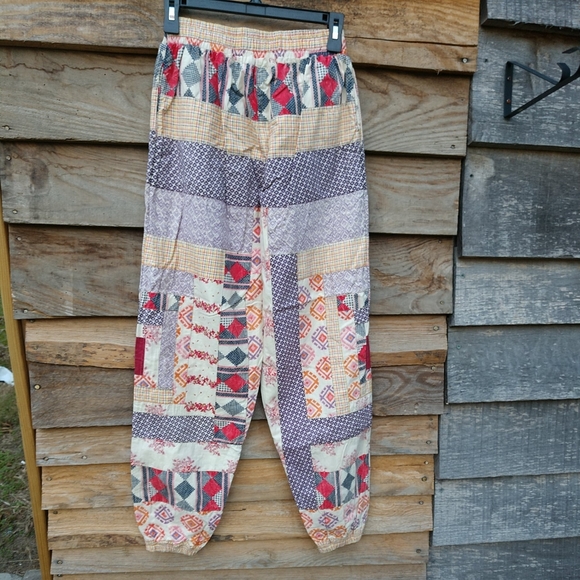 🆕 Urban Outfitters Kimchi Blue Patchwork Summit TRK Pants Small - Picture 5 of 16